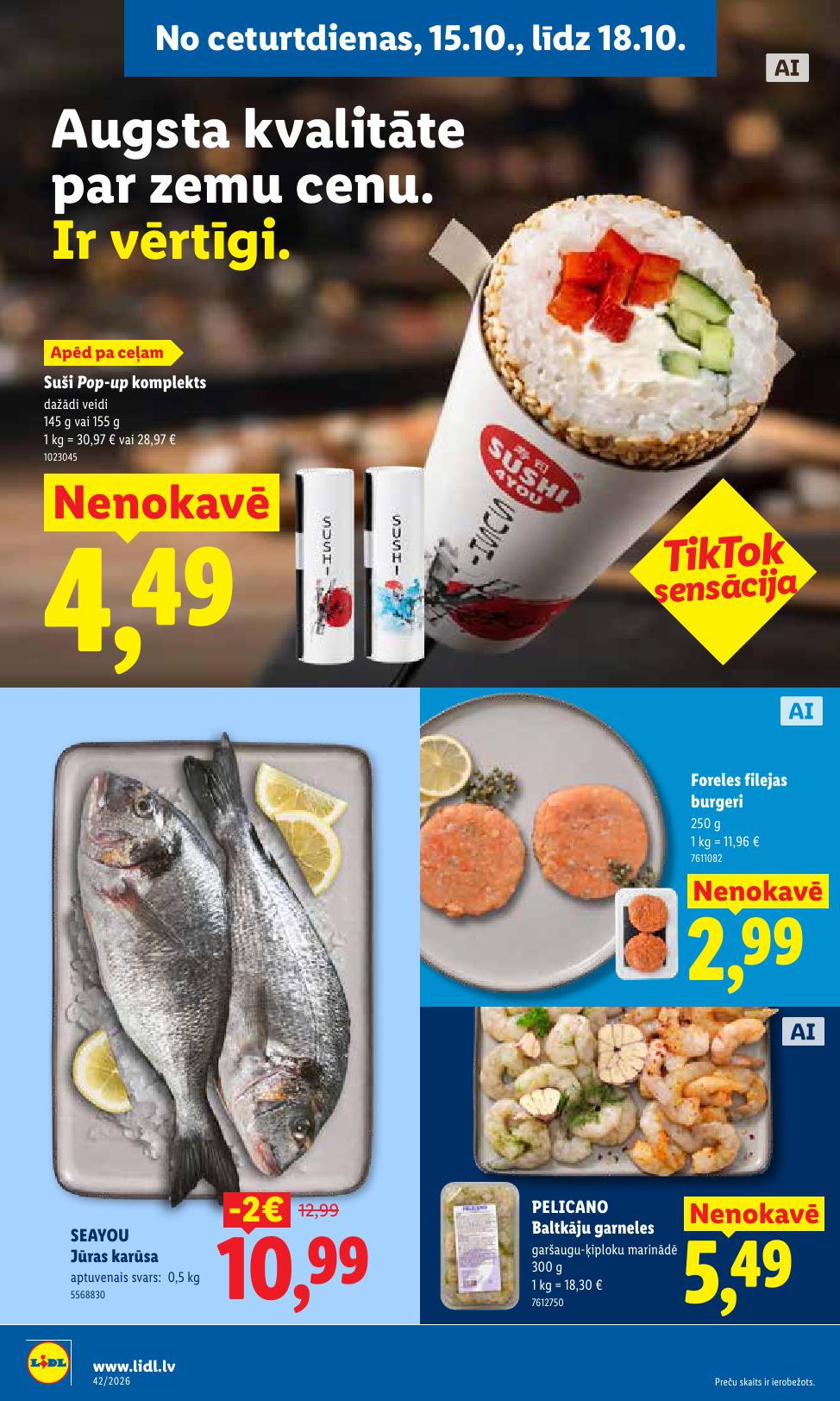 Jauns LIDL akciju buklets 12.10.2026 - 18.10.2026