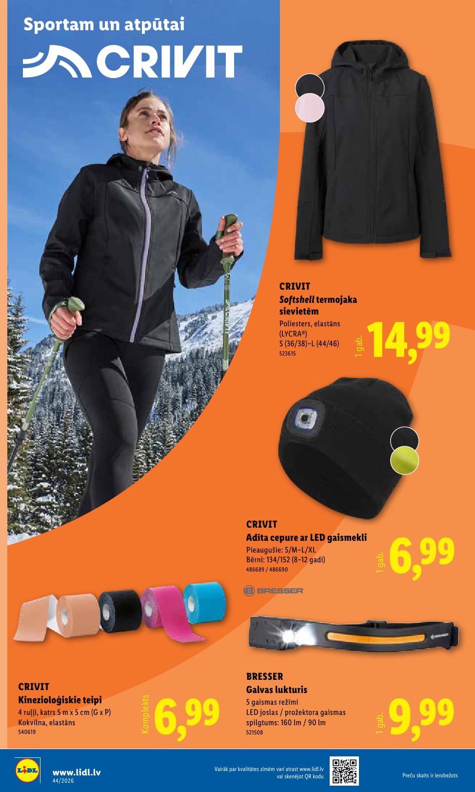 LIDL Nepārtikas preču piedāvājums spēkā 26.10.2026 līdz 01.11.2026