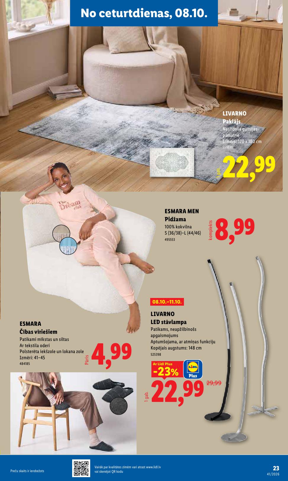 LIDL Nepārtikas preču piedāvājums spēkā 05.10.2026 līdz 11.10.2026