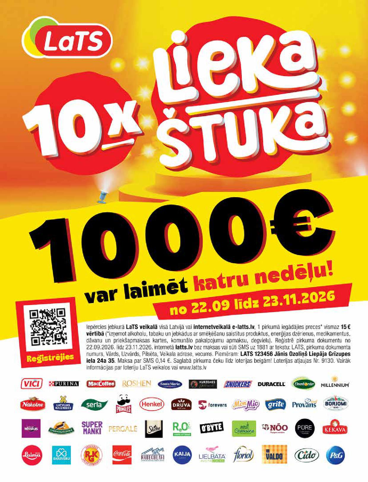 Jauns LATS akciju buklets 22.09.2026 - 12.10.2026