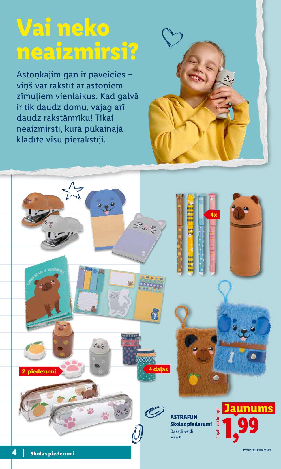 LIDL buklets "Atpakaļ uz skolu"