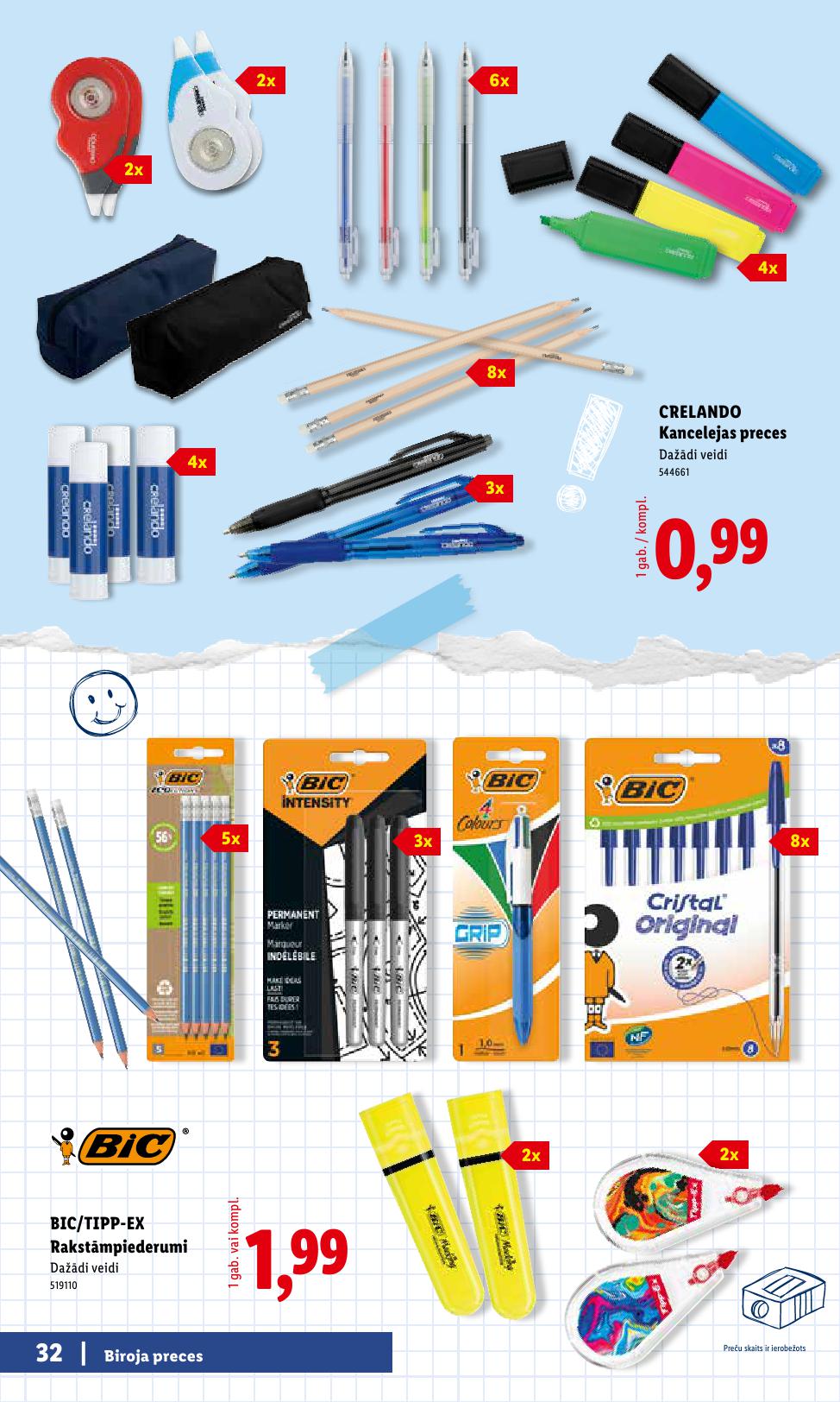 LIDL buklets "Atpakaļ uz skolu"