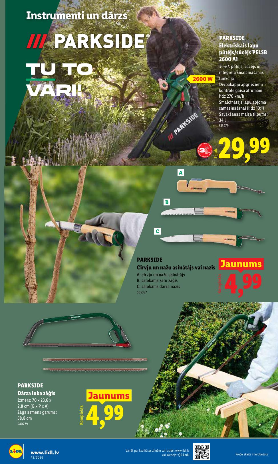 LIDL Nepārtikas preču piedāvājums spēkā 12.10.2026 līdz 18.10.2026