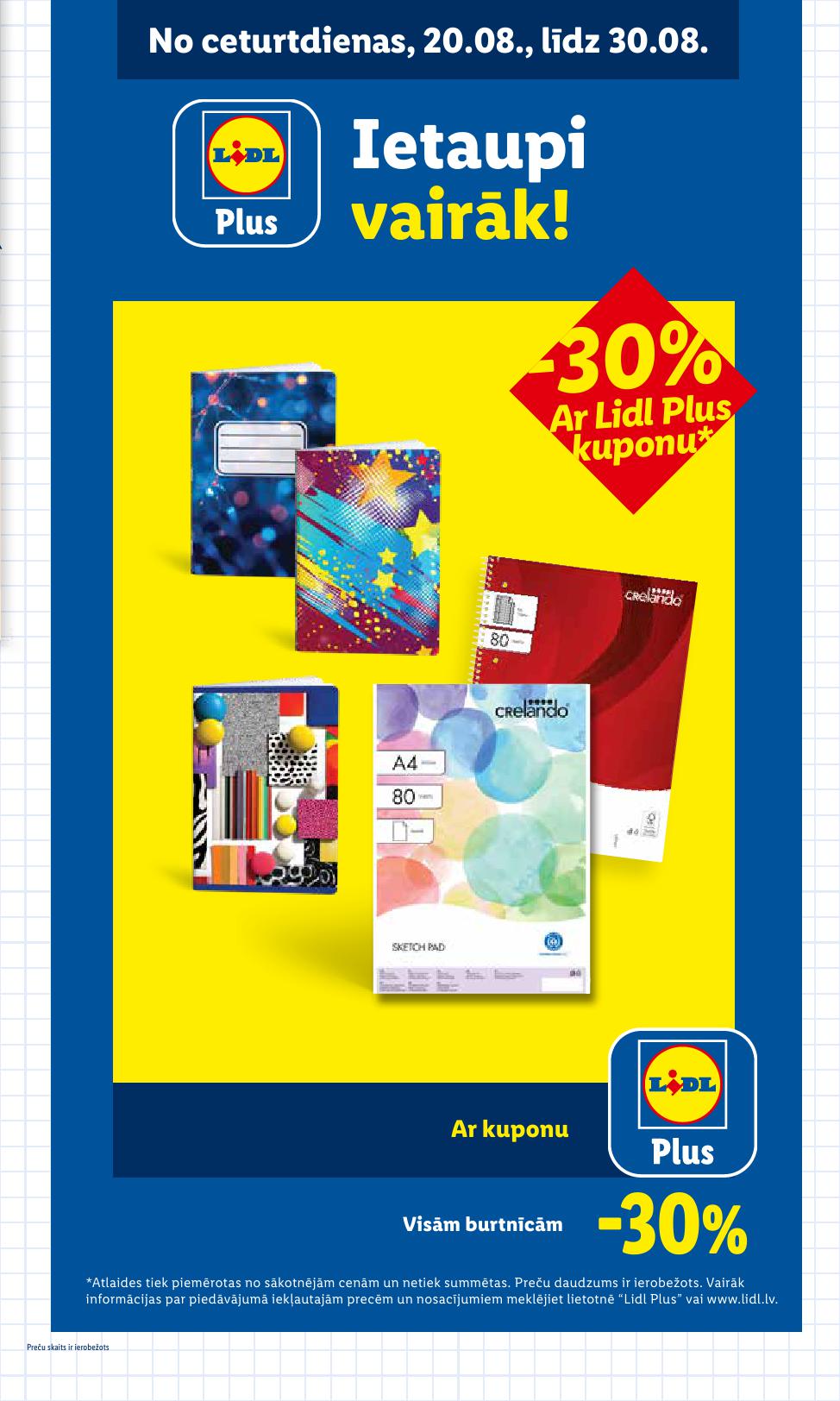 LIDL buklets "Atpakaļ uz skolu"