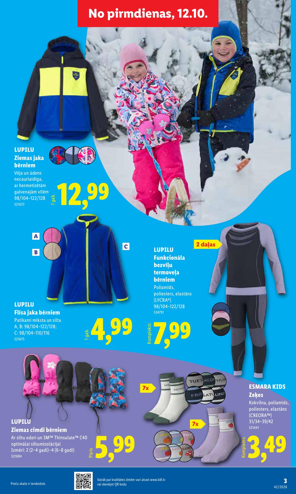 LIDL Nepārtikas preču piedāvājums spēkā 12.10.2026 līdz 18.10.2026