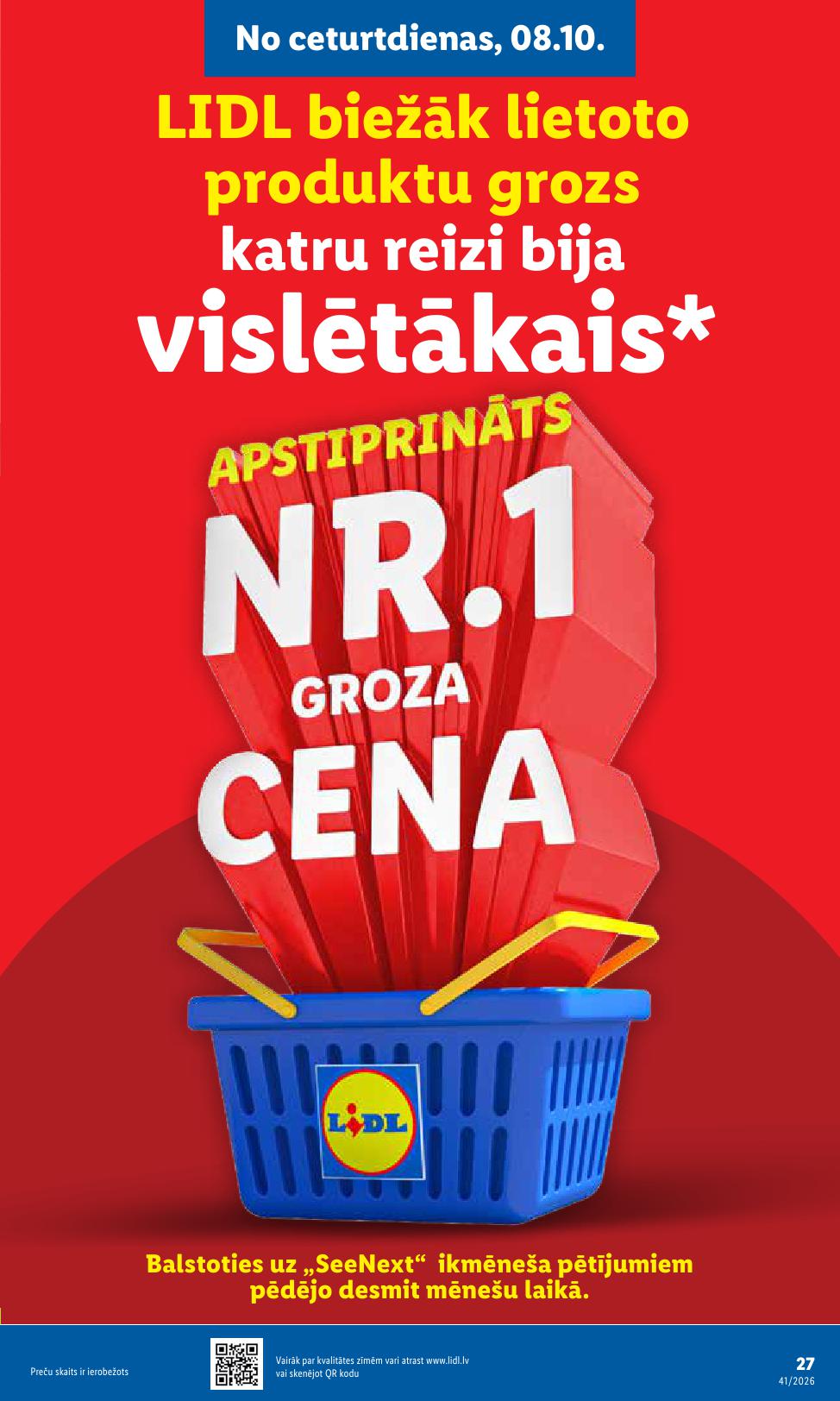 LIDL Nepārtikas preču piedāvājums spēkā 05.10.2026 līdz 11.10.2026