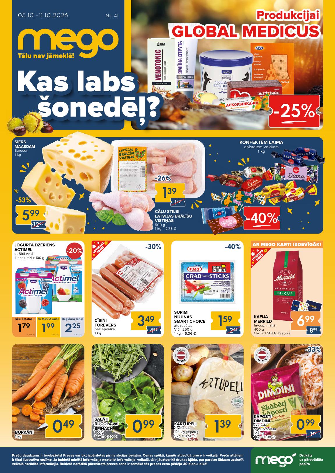 MEGO akciju buklets Nr.41 05.10.2026 - 11.10.2026