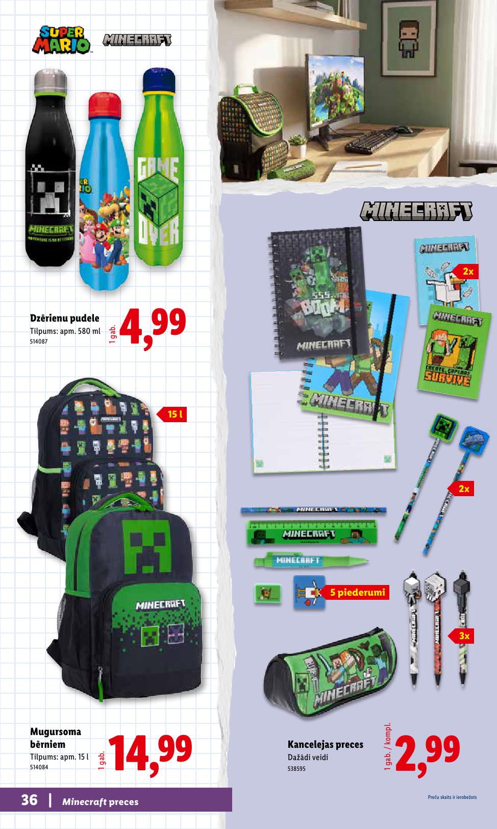 LIDL buklets "Atpakaļ uz skolu"