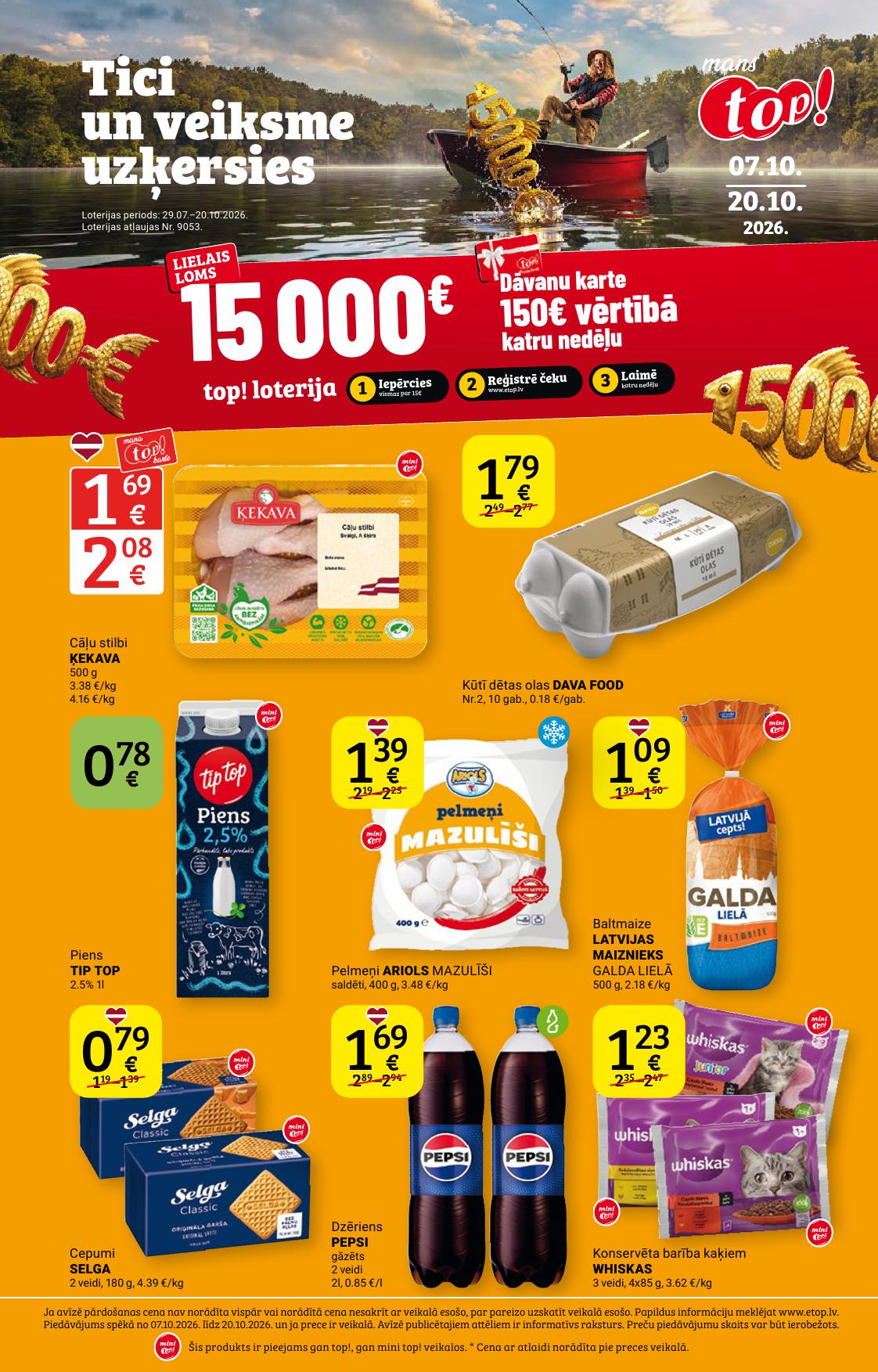 TOP! akciju buklets 07.10.2026 - 20.10.2026