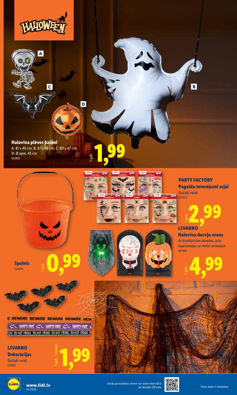 LIDL Nepārtikas preču piedāvājums spēkā 05.10.2026 līdz 11.10.2026