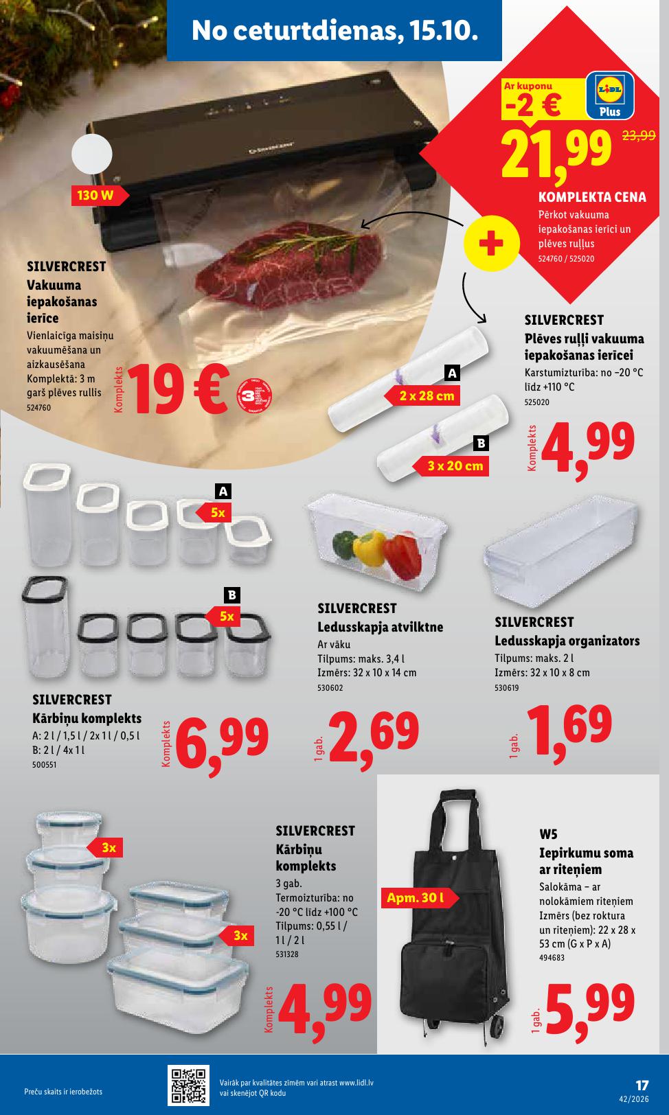 LIDL Nepārtikas preču piedāvājums spēkā 12.10.2026 līdz 18.10.2026