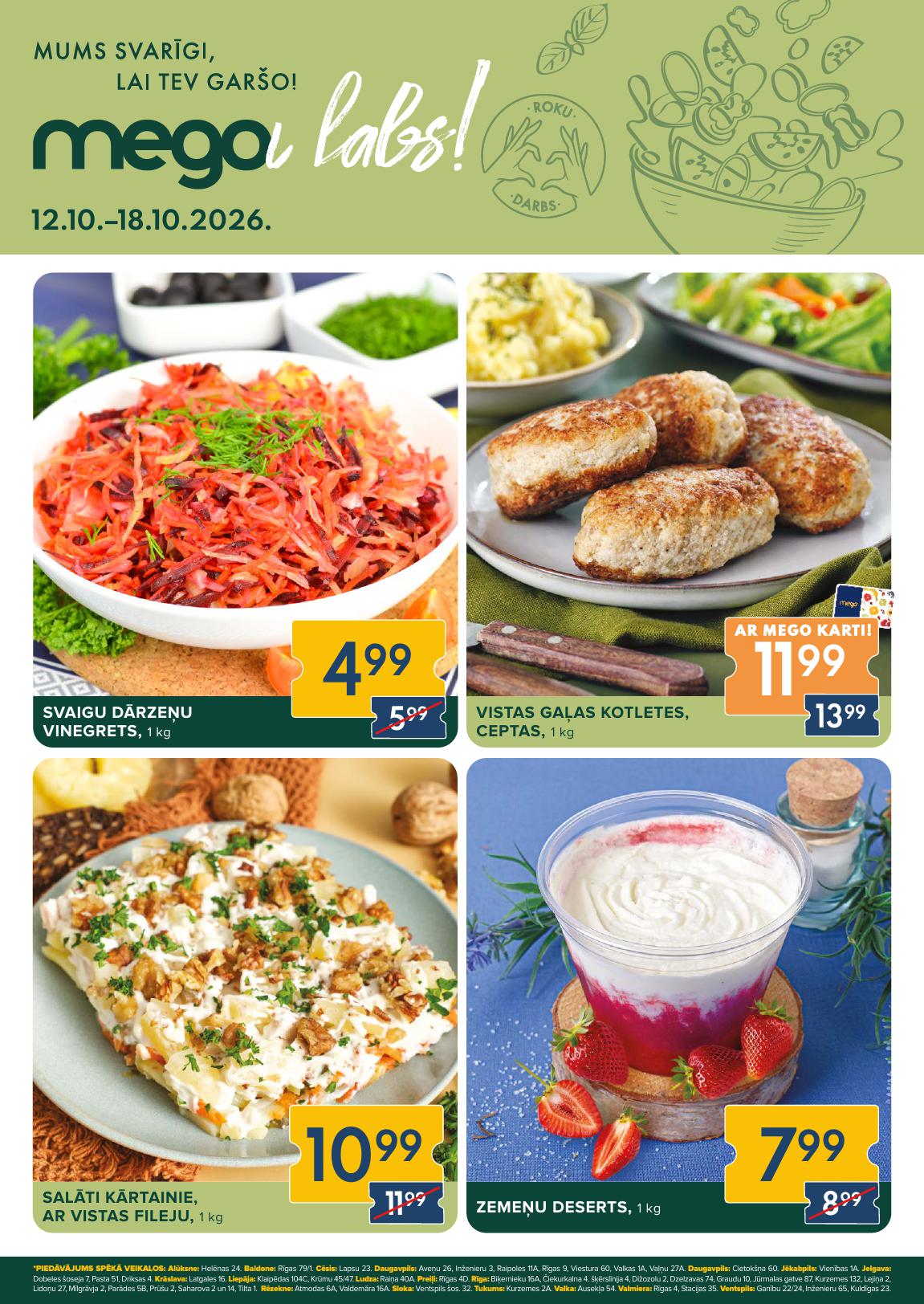 Jauns MEGO akciju buklets Nr.42 12.10.2026 - 18.10.2026