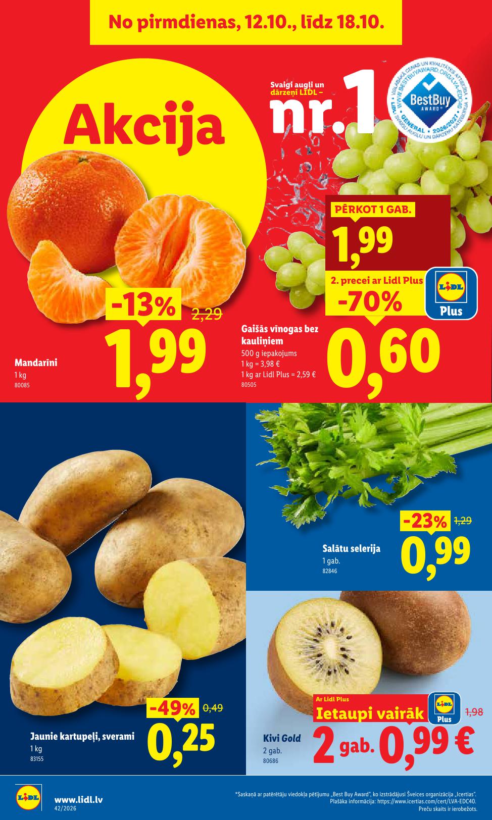 Jauns LIDL akciju buklets 12.10.2026 - 18.10.2026