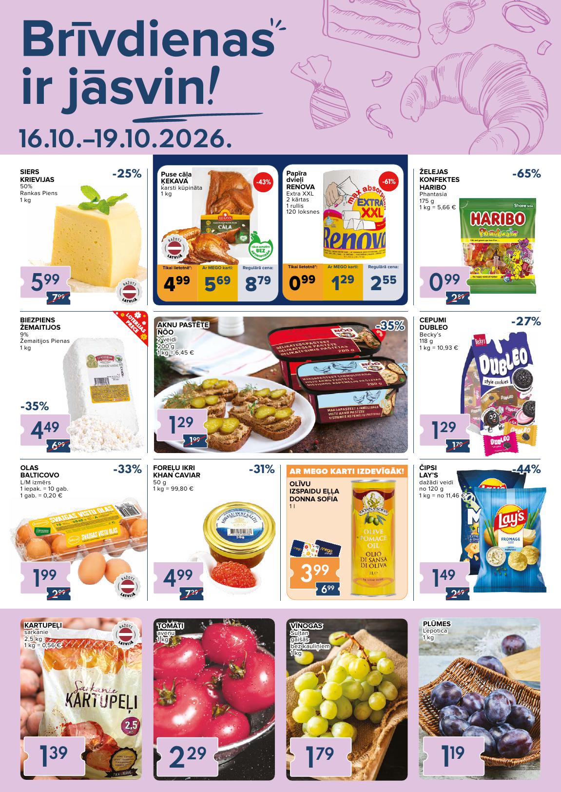 Jauns MEGO akciju buklets Nr.42 12.10.2026 - 18.10.2026