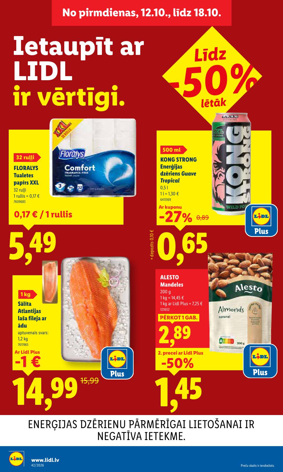 LIDL akciju buklets 12.10.2026 - 18.10.2026