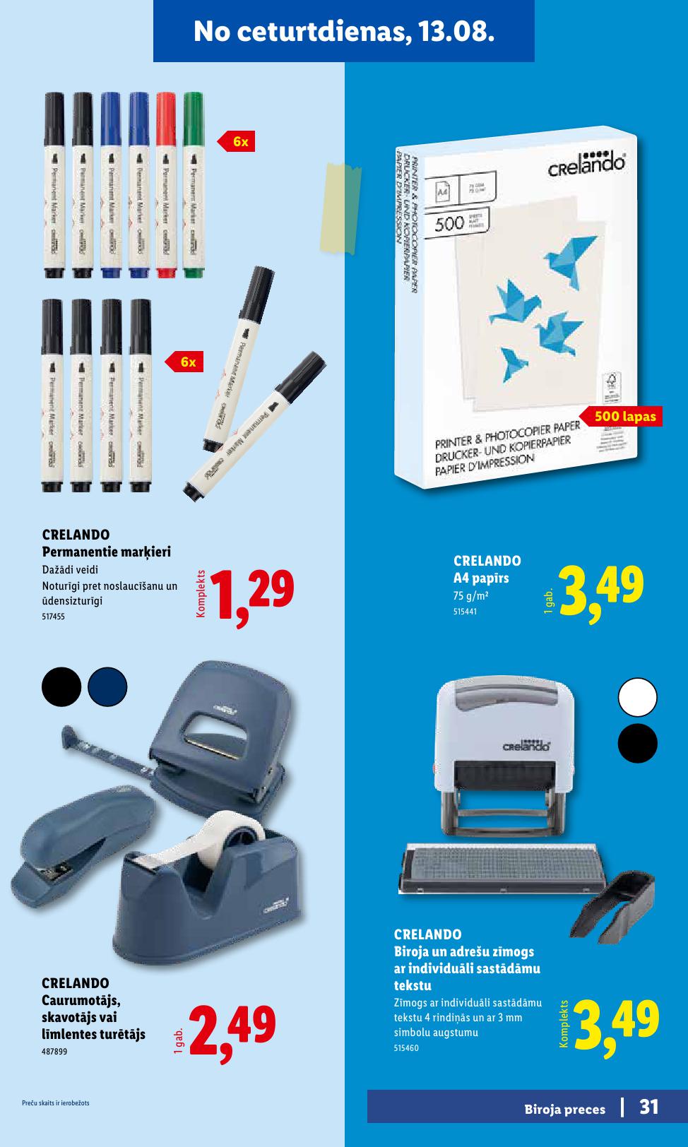 LIDL buklets "Atpakaļ uz skolu"