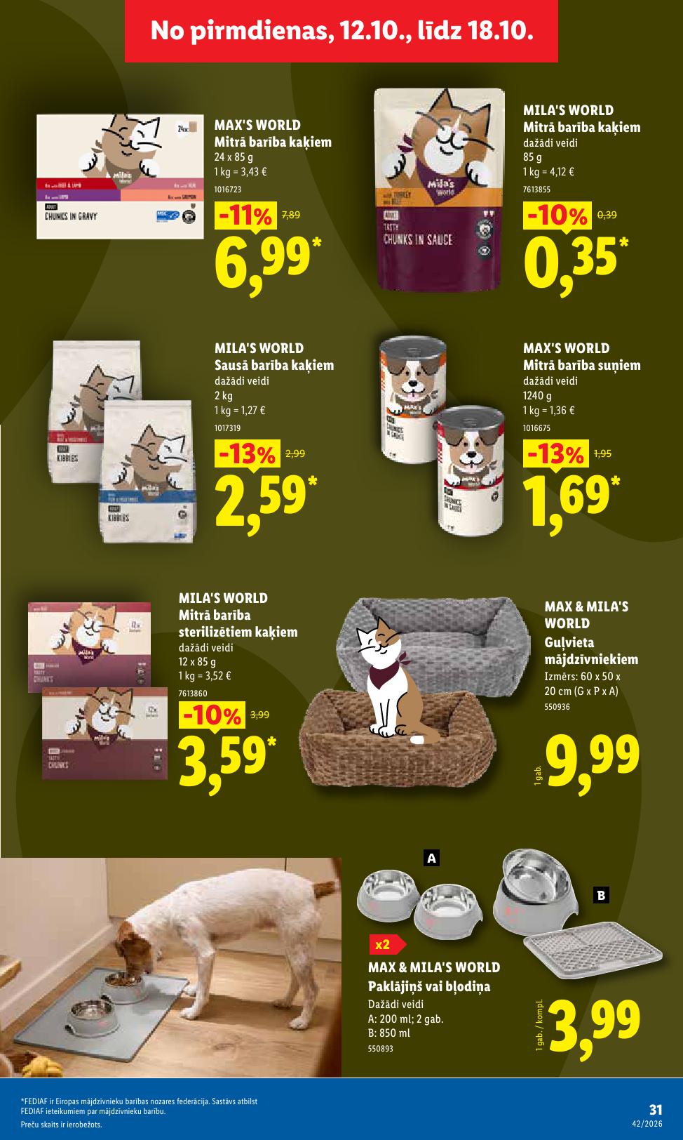 Jauns LIDL akciju buklets 12.10.2026 - 18.10.2026