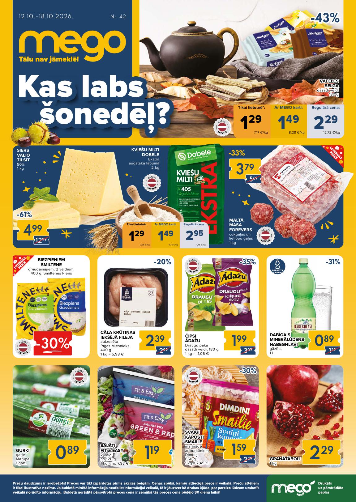 Jauns MEGO akciju buklets Nr.42 12.10.2026 - 18.10.2026