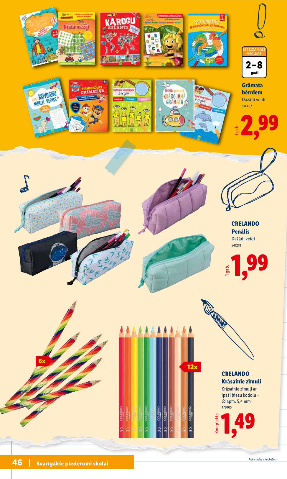 LIDL buklets "Atpakaļ uz skolu"