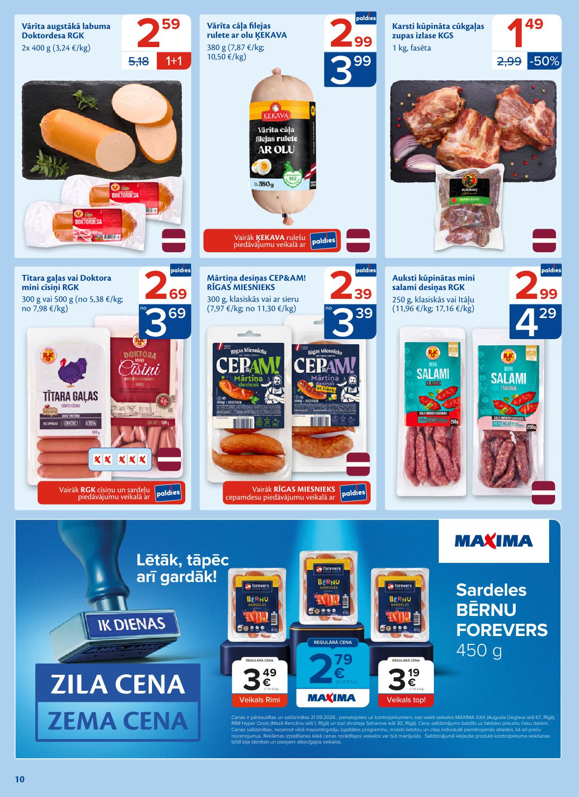 MAXIMA akciju buklets Nr.40 29.09.2026 - 05.10.2026