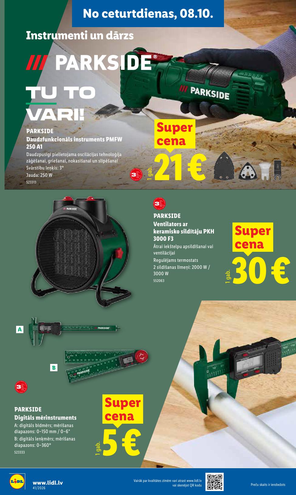 LIDL Nepārtikas preču piedāvājums spēkā 05.10.2026 līdz 11.10.2026