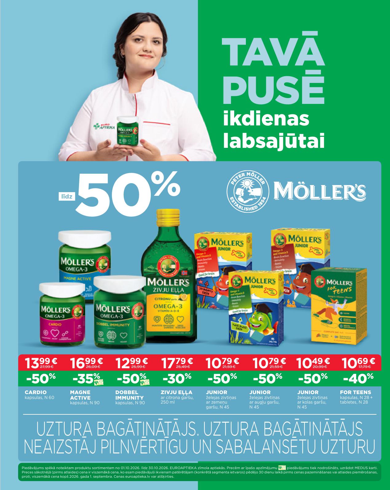 EUROAPTIEKA akcijas buklets 01.10.2026 - 31.10.2026