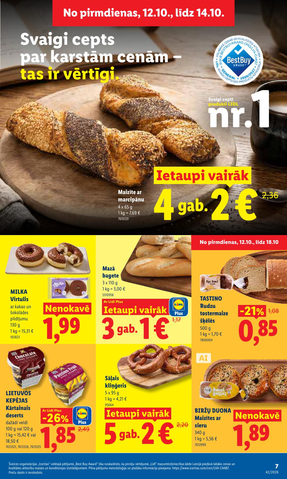 Jauns LIDL akciju buklets 12.10.2026 - 18.10.2026