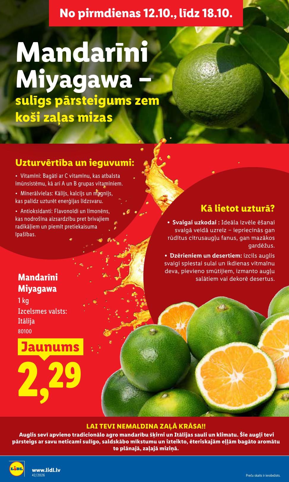 Jauns LIDL akciju buklets 12.10.2026 - 18.10.2026