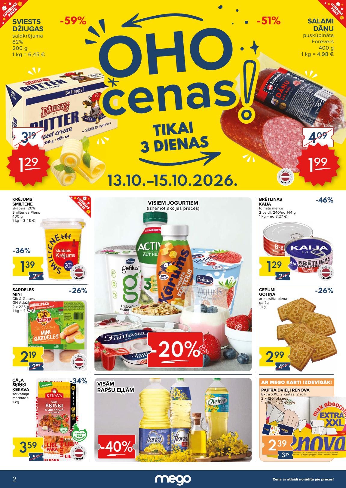 Jauns MEGO akciju buklets Nr.42 12.10.2026 - 18.10.2026