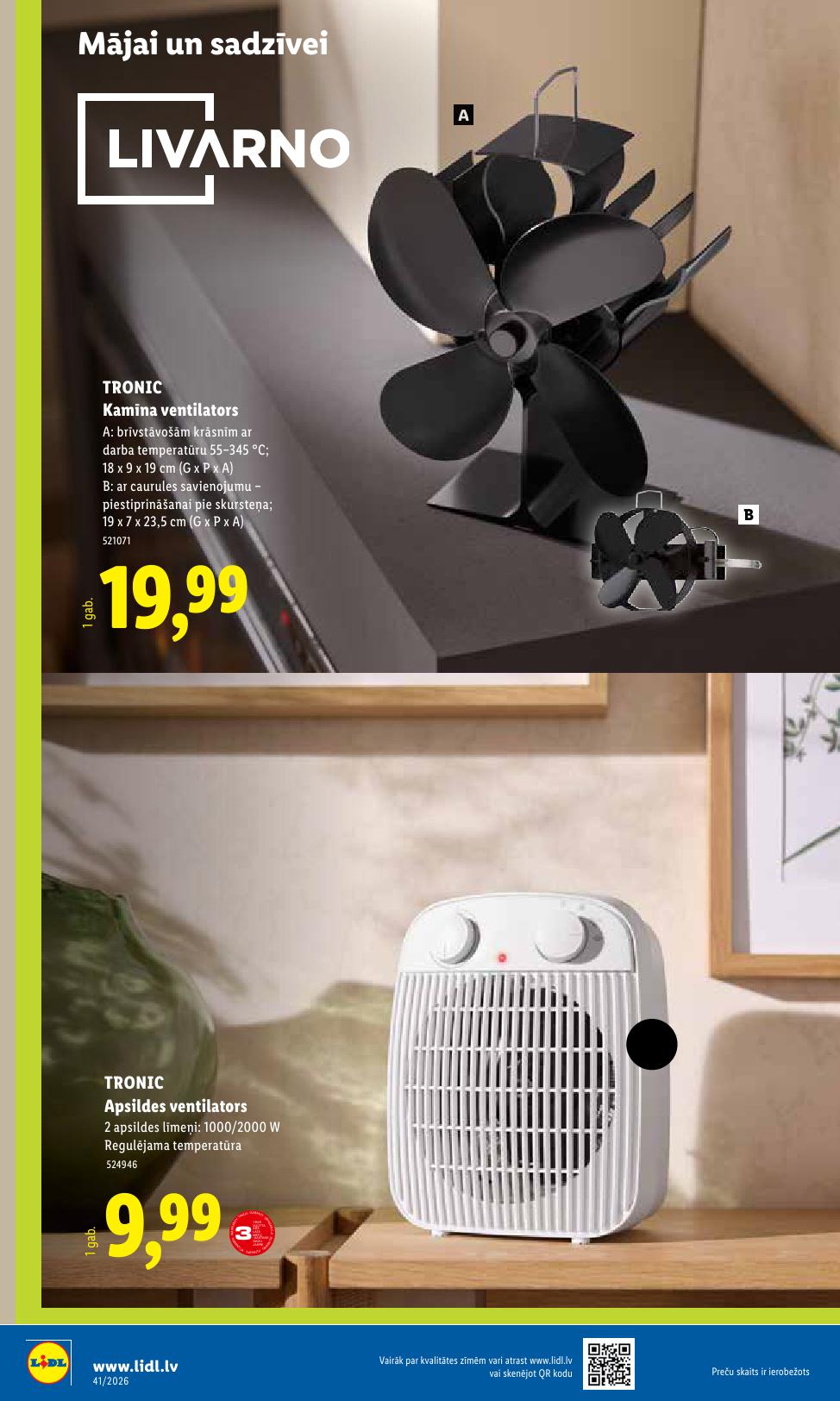 LIDL Nepārtikas preču piedāvājums spēkā 05.10.2026 līdz 11.10.2026