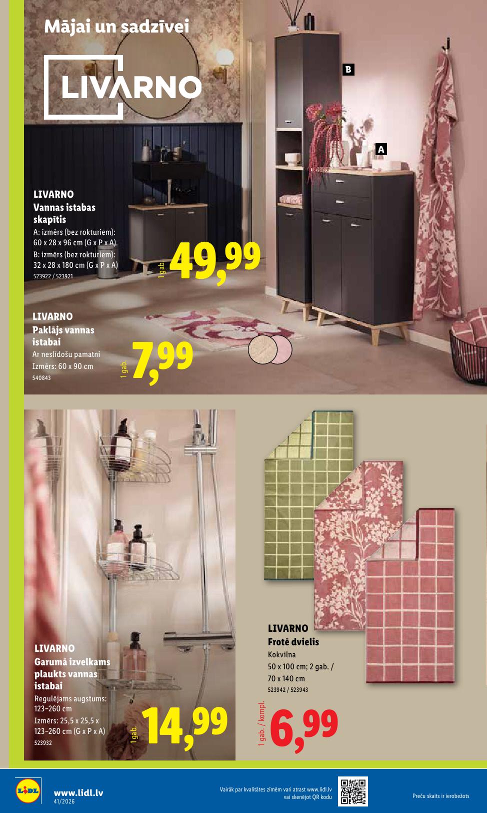 LIDL Nepārtikas preču piedāvājums spēkā 05.10.2026 līdz 11.10.2026