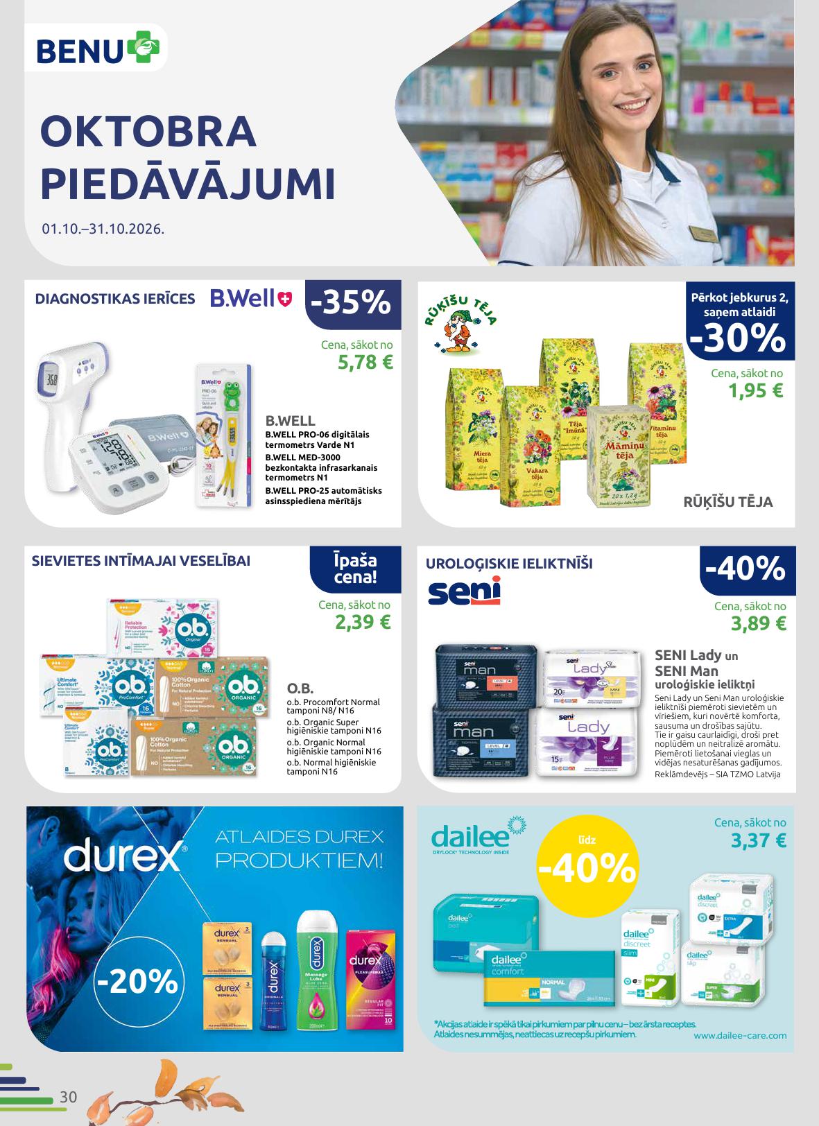 BENU akcijas buklets 01.10.2026 - 31.10.2026