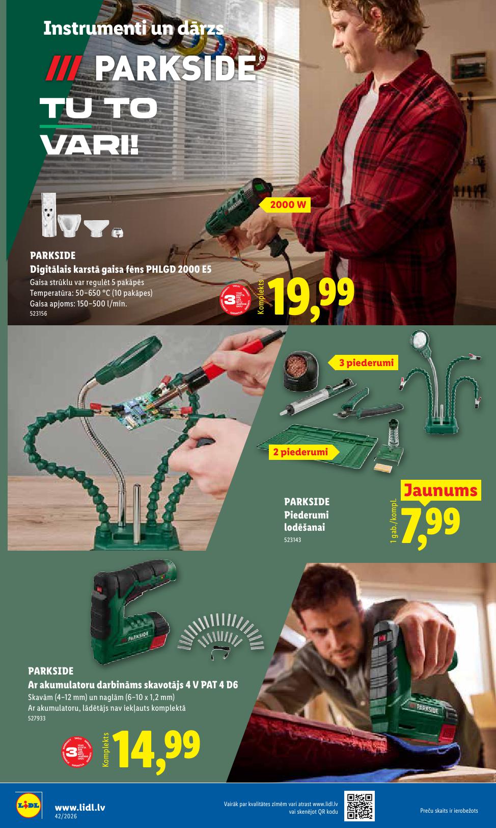 LIDL Nepārtikas preču piedāvājums spēkā 12.10.2026 līdz 18.10.2026