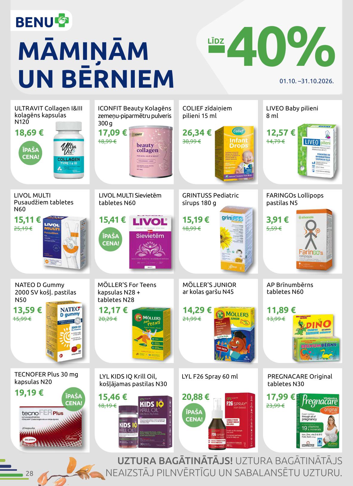 BENU akcijas buklets 01.10.2026 - 31.10.2026
