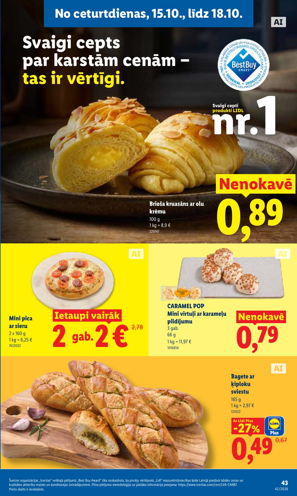 LIDL akciju buklets 12.10.2026 - 18.10.2026