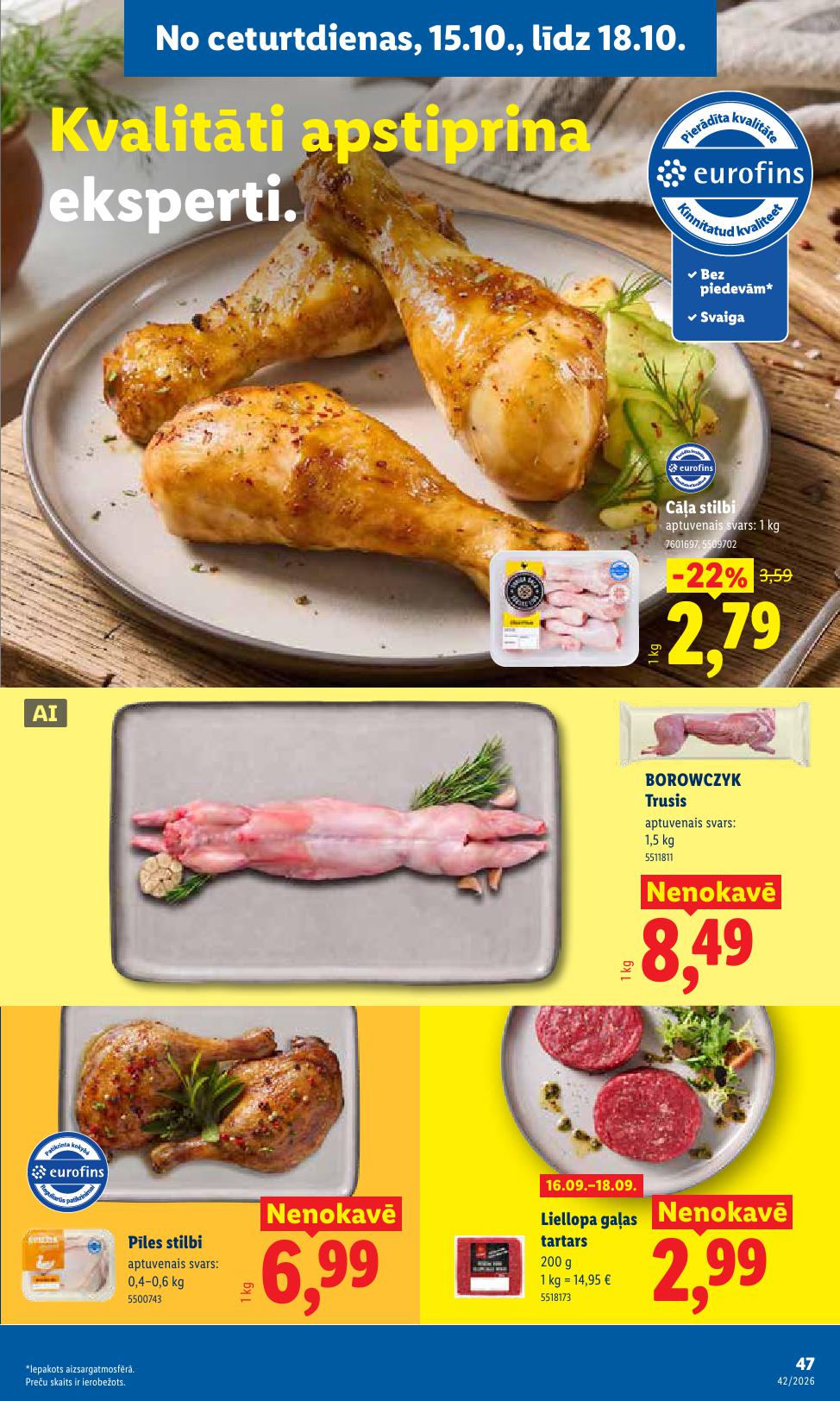 Jauns LIDL akciju buklets 12.10.2026 - 18.10.2026
