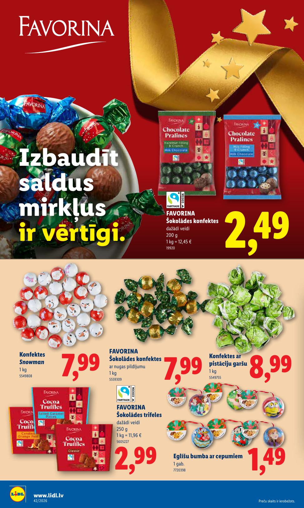 LIDL akciju buklets 12.10.2026 - 18.10.2026