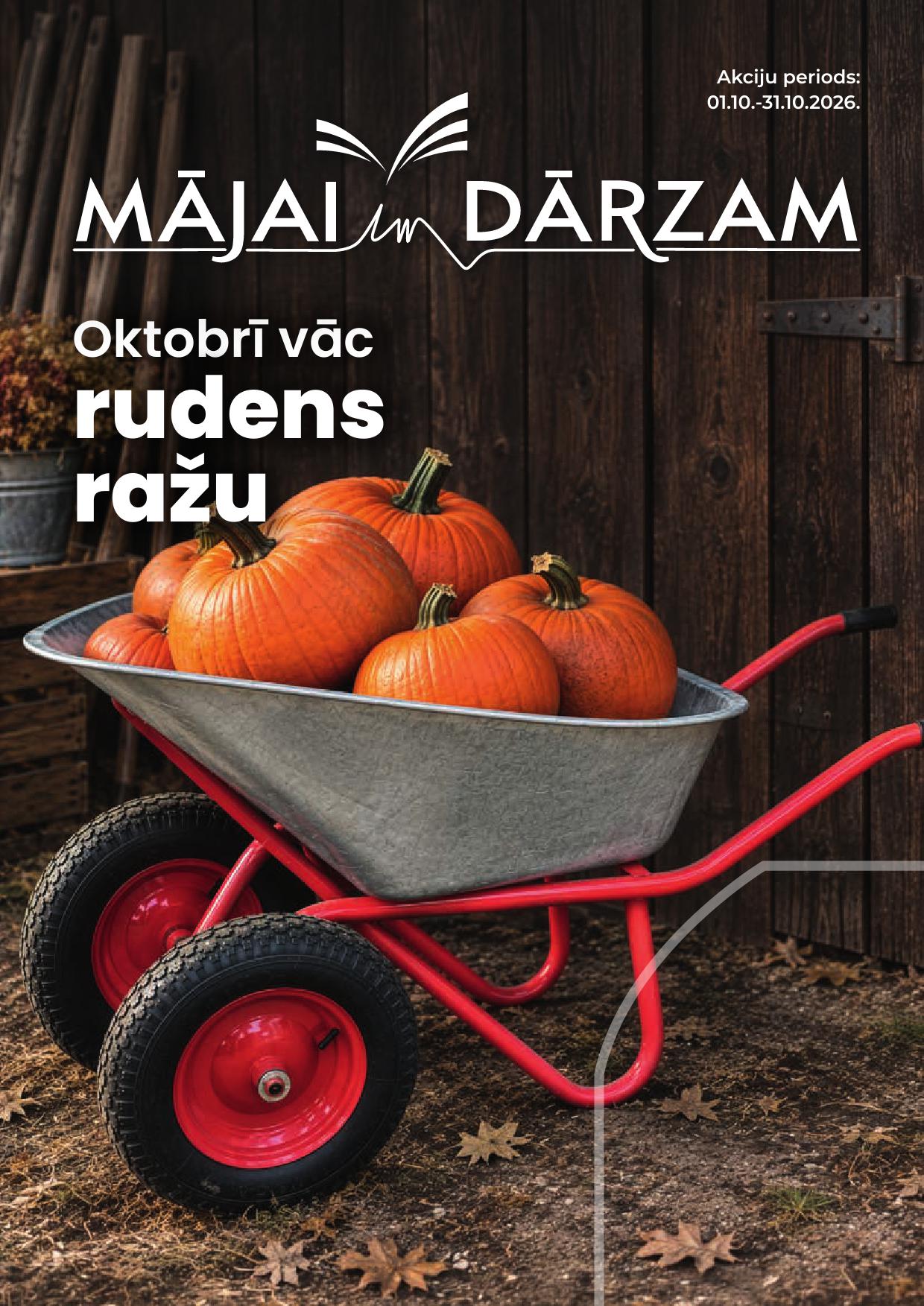 Jauns MĀJAI UN DĀRZAM akcijas buklets 01.10.2026 - 31.10.2026