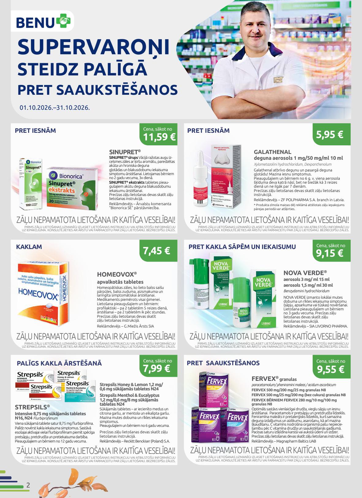 BENU akcijas buklets 01.10.2026 - 31.10.2026
