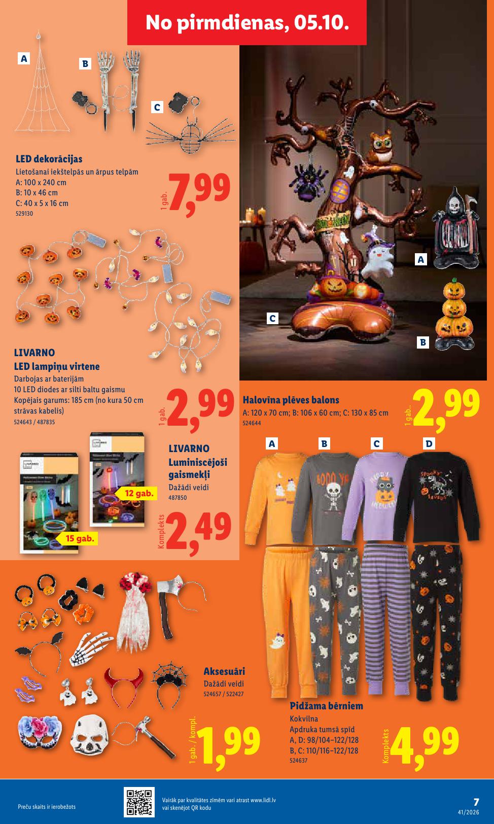 LIDL Nepārtikas preču piedāvājums spēkā 05.10.2026 līdz 11.10.2026