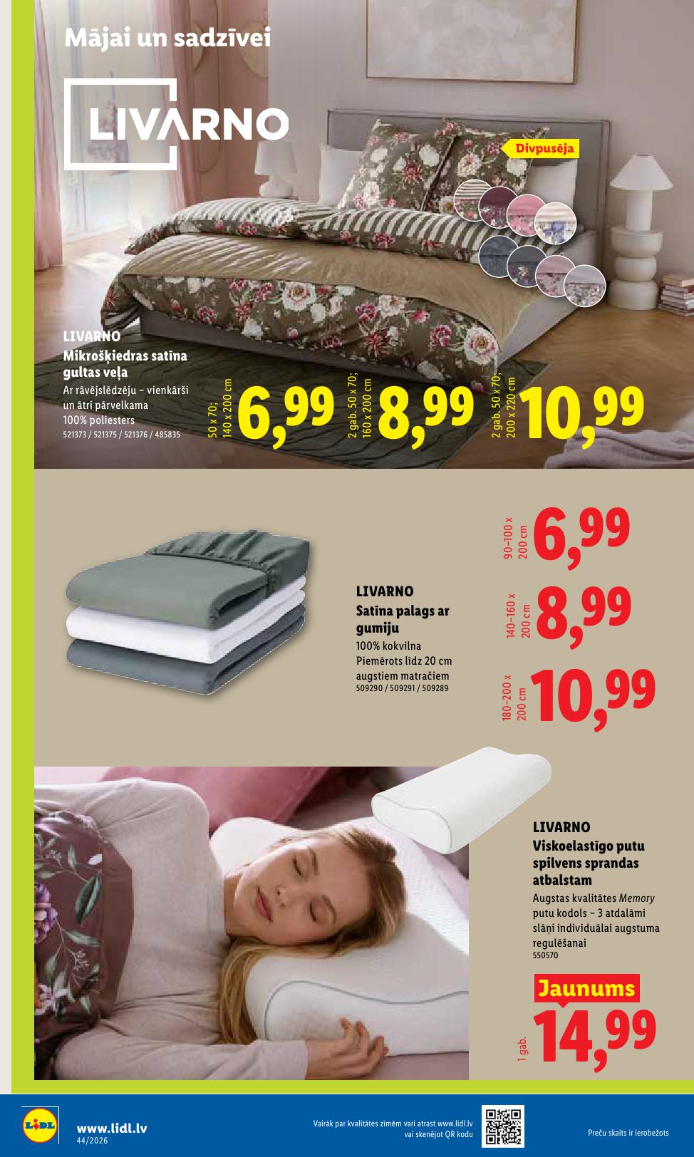 LIDL Nepārtikas preču piedāvājums spēkā 26.10.2026 līdz 01.11.2026