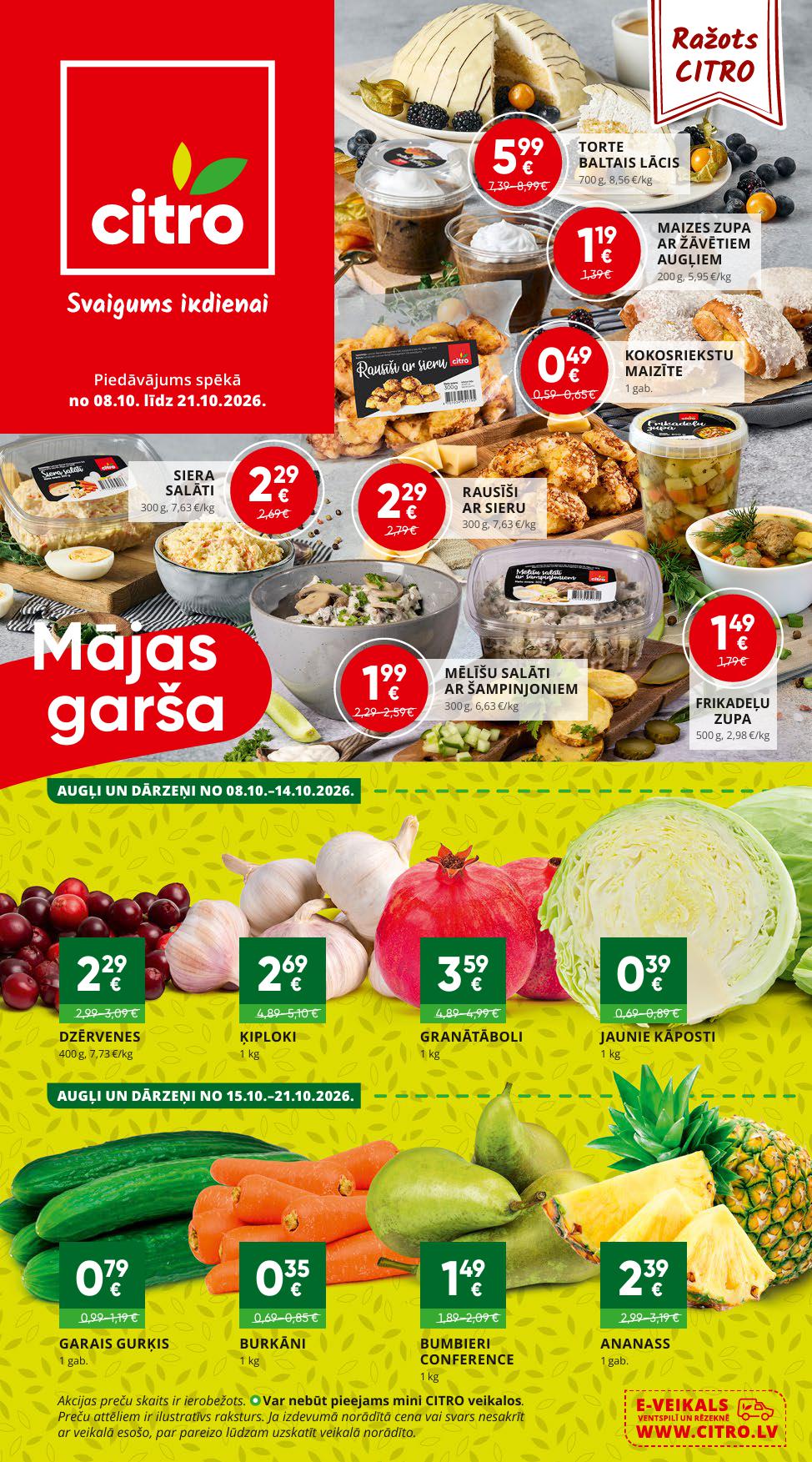Jauns CITRO akciju buklets 08.10.2026 - 21.10.2026