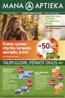 MANA APTIEKA akcijas buklets 01.10.2026 - 31.10.2026